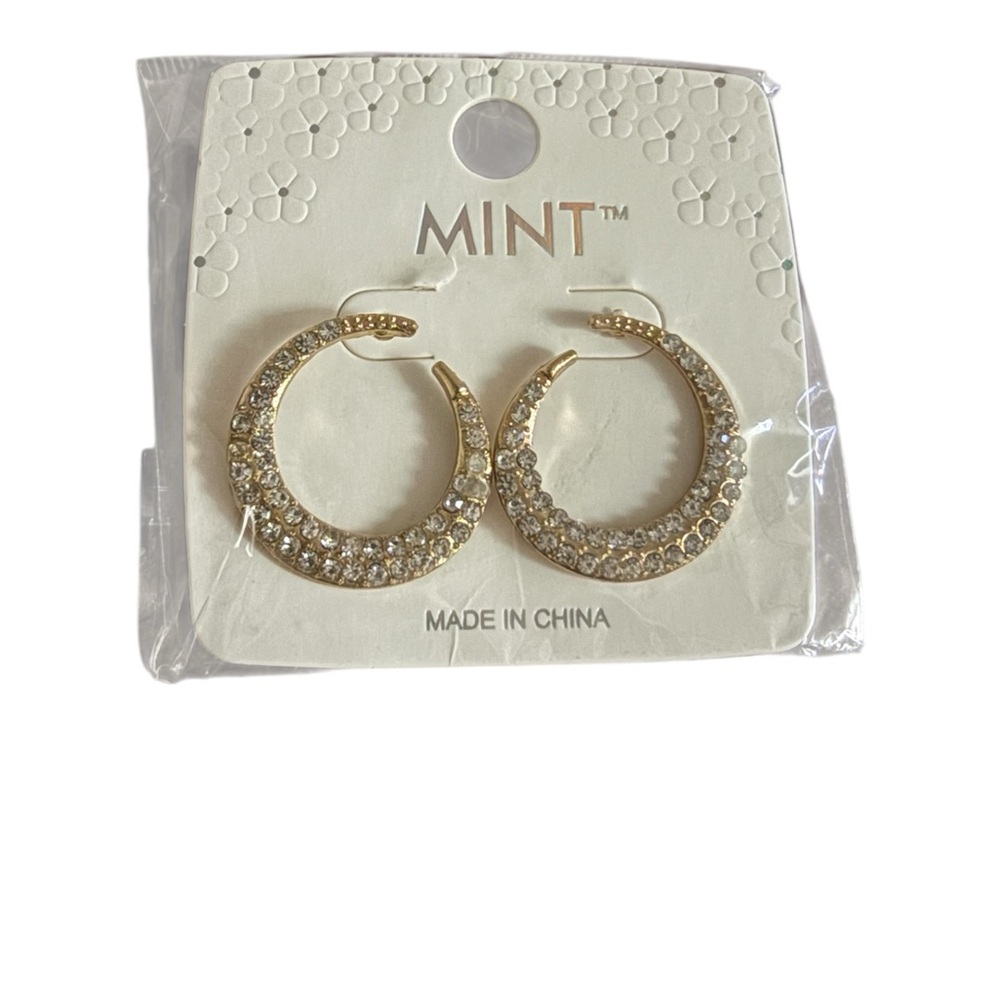 Gold Crystal Earrings